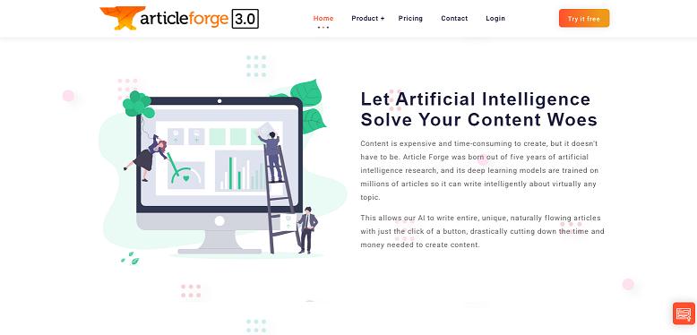 Article Forge AI content generator